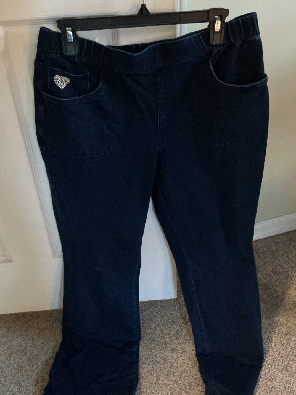 Quacker Factory QVC brand pull on jeans